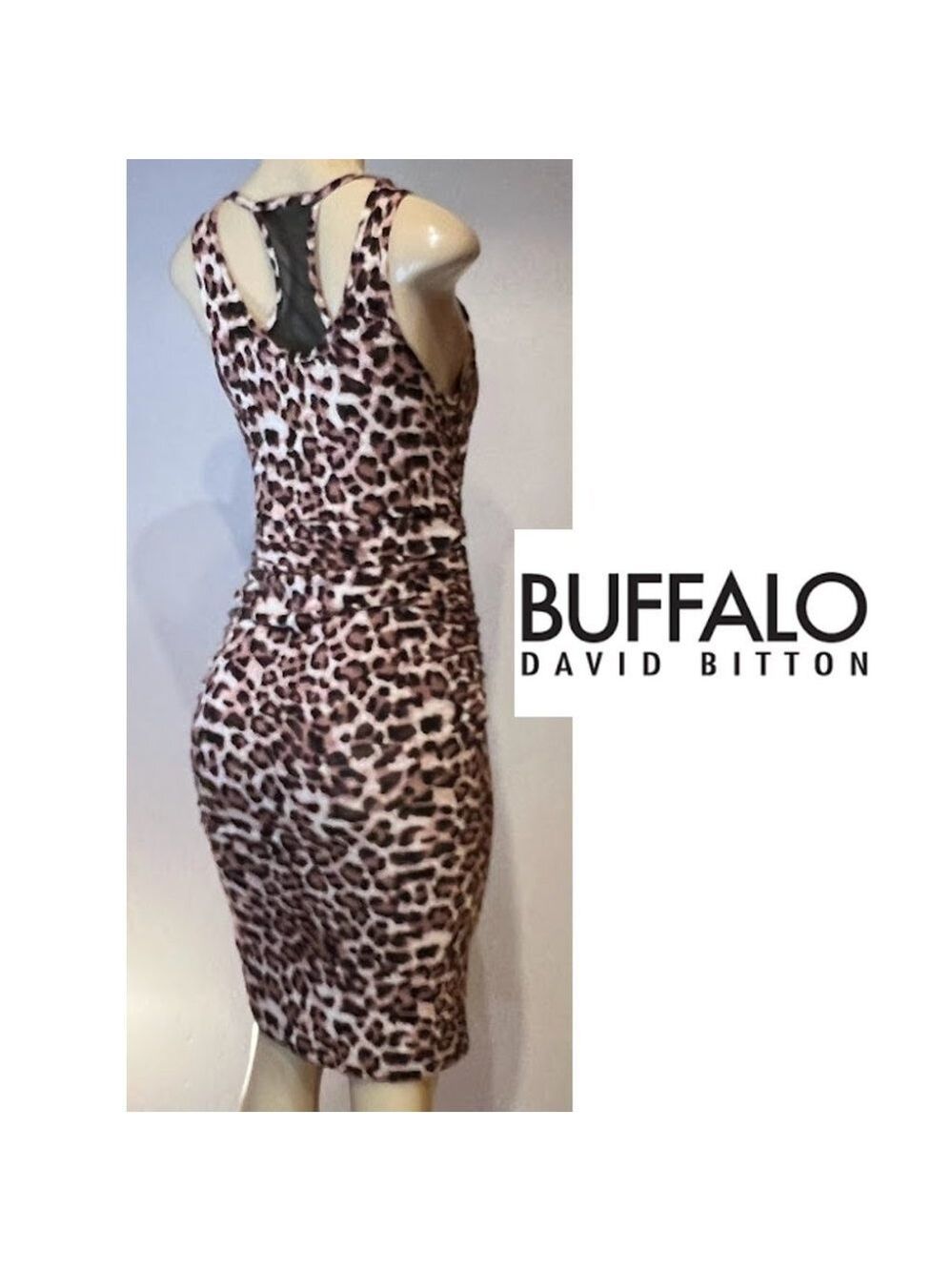 NWT Buffalo Leopard Print t-Back Sleeveless Dress Size Medium